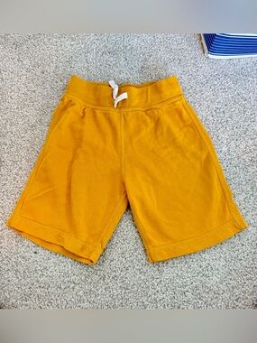 Hanna Andersson Golden Orange Knit Drawstring Shorts